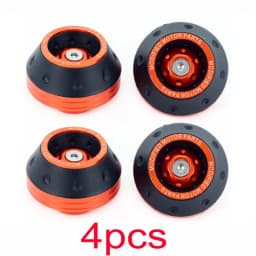 2/4Pcs Universal Motorcycle Wheel Protection Crash Pad Motorbike Crash Protectors Alloy Motocross Falling Front Fork Slider Cups