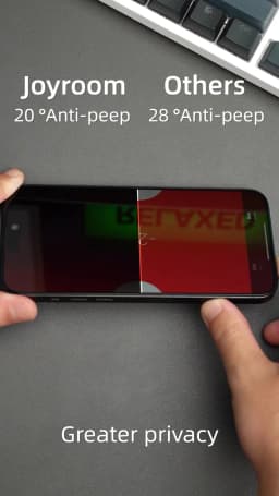 Joyroom 1/2Pcs Anti-spy Glass For iPhone 18 17 16 15 Pro Max Glass For iPhone 18 17 16 15 14 13 Pro Max Privacy Screen Protector