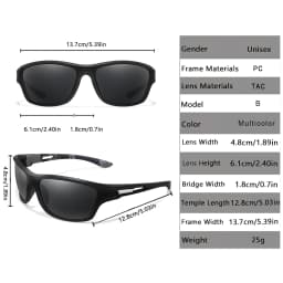 Men's Polarized Fishing Sunglasses Men Women Cycling Driving Hiking Sun Glasses Anti-glare UV400 Eyewear TAC Lens 1 PC