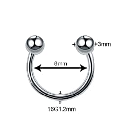 1PC Titanium Steel Black Seamless Hinged Nose Hoop Septum Clicker Piercings Lip Labret Ring Ear Cartilage Tragus Sexy Jewelry