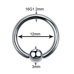 1PC Titanium Steel Black Seamless Hinged Nose Hoop Septum Clicker Piercings Lip Labret Ring Ear Cartilage Tragus Sexy Jewelry