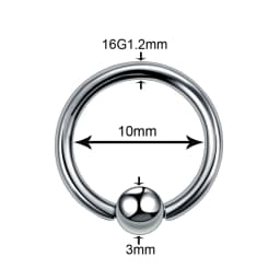 1PC Titanium Steel Black Seamless Hinged Nose Hoop Septum Clicker Piercings Lip Labret Ring Ear Cartilage Tragus Sexy Jewelry