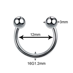 1PC Titanium Steel Black Seamless Hinged Nose Hoop Septum Clicker Piercings Lip Labret Ring Ear Cartilage Tragus Sexy Jewelry