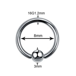 1PC Titanium Steel Black Seamless Hinged Nose Hoop Septum Clicker Piercings Lip Labret Ring Ear Cartilage Tragus Sexy Jewelry