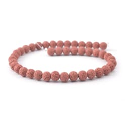 Volcanic Lava Natural Stone Beads Colorful Black Round Rock Lava Loose Beads 6mm-16mm For DIY Necklace Bracelet Jewelry Making