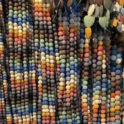 Volcanic Lava Natural Stone Beads Colorful Black Round Rock Lava Loose Beads 6mm-16mm For DIY Necklace Bracelet Jewelry Making