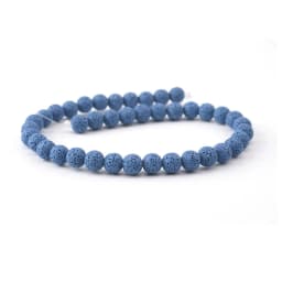 Volcanic Lava Natural Stone Beads Colorful Black Round Rock Lava Loose Beads 6mm-16mm For DIY Necklace Bracelet Jewelry Making