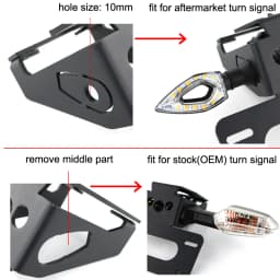 For Kawasaki Z900 2017 2018 2019 2020 2021 2022 2023 2024 Rear Tail Tidy License Plate Holder Motorcycle Fender Eliminator Kit