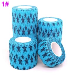 1 Pcs Printed Self Adhesive Elastic Bandage 4.8m Colorful Sports Wrap Tape for Finger Joint Knee First Aid Kit Pet Tape