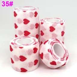 1 Pcs Printed Self Adhesive Elastic Bandage 4.8m Colorful Sports Wrap Tape for Finger Joint Knee First Aid Kit Pet Tape