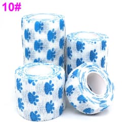 1 Pcs Printed Self Adhesive Elastic Bandage 4.8m Colorful Sports Wrap Tape for Finger Joint Knee First Aid Kit Pet Tape