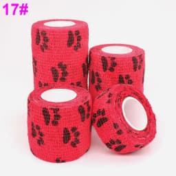 1 Pcs Printed Self Adhesive Elastic Bandage 4.8m Colorful Sports Wrap Tape for Finger Joint Knee First Aid Kit Pet Tape