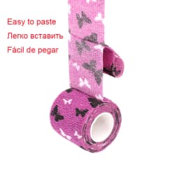 1 Pcs Printed Self Adhesive Elastic Bandage 4.8m Colorful Sports Wrap Tape for Finger Joint Knee First Aid Kit Pet Tape