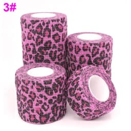 1 Pcs Printed Self Adhesive Elastic Bandage 4.8m Colorful Sports Wrap Tape for Finger Joint Knee First Aid Kit Pet Tape