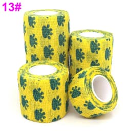 1 Pcs Printed Self Adhesive Elastic Bandage 4.8m Colorful Sports Wrap Tape for Finger Joint Knee First Aid Kit Pet Tape