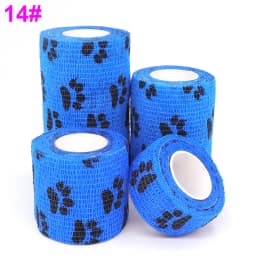 1 Pcs Printed Self Adhesive Elastic Bandage 4.8m Colorful Sports Wrap Tape for Finger Joint Knee First Aid Kit Pet Tape
