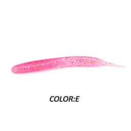 2019 new Supercontinent Needle-tailed straight worm now hot 100mm/10pcs Double Color Silicone Bait