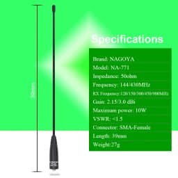 Original NAGOYA Antenna NA-771 SMA-Female Fit for Two Way Radio UV-5R UV-82 TH-UV8000D UV-25D NOTE Dual Band Antenna