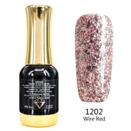 Venalisa 12ml TPO FREE Diamond Top Coat Supply Nail Art Enamel Gel Nail Polish Shining Glitter Sequin Starry Platinum Paint Gel