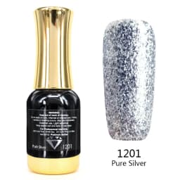 Venalisa 12ml TPO FREE Diamond Top Coat Supply Nail Art Enamel Gel Nail Polish Shining Glitter Sequin Starry Platinum Paint Gel