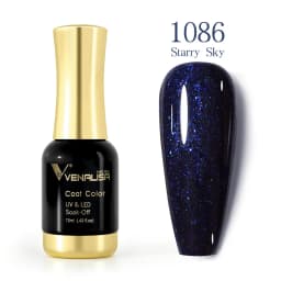 Venalisa 12ml TPO FREE Diamond Top Coat Supply Nail Art Enamel Gel Nail Polish Shining Glitter Sequin Starry Platinum Paint Gel