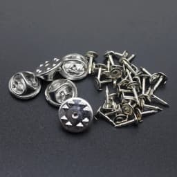 50sets/lot 11.4mm Base Butterfly Brooch Base Holder Copper Metal Brooch Pins Badge Holder For Diy Jewelry Making Findings