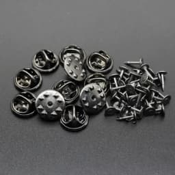 50sets/lot 11.4mm Base Butterfly Brooch Base Holder Copper Metal Brooch Pins Badge Holder For Diy Jewelry Making Findings