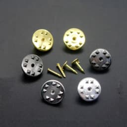50sets/lot 11.4mm Base Butterfly Brooch Base Holder Copper Metal Brooch Pins Badge Holder For Diy Jewelry Making Findings