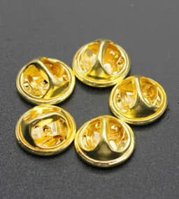 50sets/lot 11.4mm Base Butterfly Brooch Base Holder Copper Metal Brooch Pins Badge Holder For Diy Jewelry Making Findings