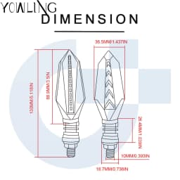 Front/Rear Turn Indicator Signal For YAMAHA YZF R1 R6 FZ1 FZ6 XJ6 MT-07 MT 07 mt9 mt-09 Ninja ZX6R zx10r motorcycle accessories