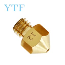 3D Printer MK8 Brass Large Diameter Nozzle DIY Kit Spray Extrusion Head 1.0 1.2 1.5mm 1.75/3mm Accessories