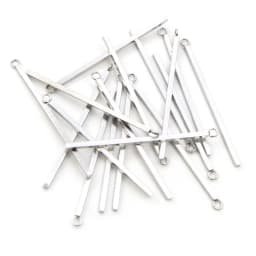 20pcs 10 15 20 25 30 35 40 50mm Stainless Steel Rectangular Straight Tube for Earrings Findings Jewelry Necklace Pendant Charms