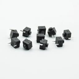 5pcs red/black Small micro self locking switch 8*8*8.4 wit 2 feet with lock light touch switch button switch L068-A DC30V1A