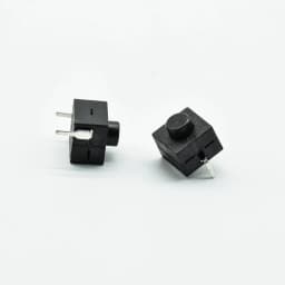 5pcs red/black Small micro self locking switch 8*8*8.4 wit 2 feet with lock light touch switch button switch L068-A DC30V1A