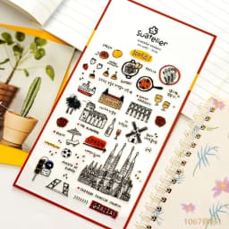 Suatelier City Sticker Korea Scrapbooking Hobby Deco Stickers Junk Journal Supplies Planner Diary Photo Album Craft Material