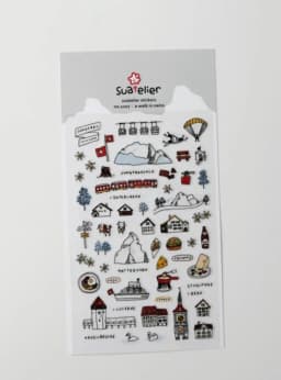 Suatelier City Sticker Korea Scrapbooking Hobby Deco Stickers Junk Journal Supplies Planner Diary Photo Album Craft Material
