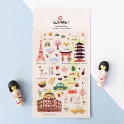 Suatelier City Sticker Korea Scrapbooking Hobby Deco Stickers Junk Journal Supplies Planner Diary Photo Album Craft Material