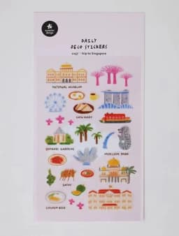 Suatelier City Sticker Korea Scrapbooking Hobby Deco Stickers Junk Journal Supplies Planner Diary Photo Album Craft Material