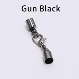 10pcs/Lot Leather Cord Bracelet Lobster Clasps Hooks 3 4 5 6 8 10mm Crimps End Tip Caps Connectors For Jewelry Making Findings
