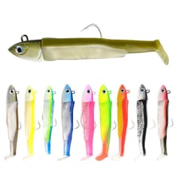 Black Minnow Jig Head Fishing Lure Soft Pike Lure 5g/12g/25g Bass Fishing Shad Soft Bait Boat Code Seabass Bait for Zand