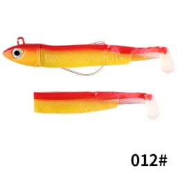 Black Minnow Jig Head Fishing Lure Soft Pike Lure 5g/12g/25g Bass Fishing Shad Soft Bait Boat Code Seabass Bait for Zand