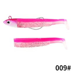 Black Minnow Jig Head Fishing Lure Soft Pike Lure 5g/12g/25g Bass Fishing Shad Soft Bait Boat Code Seabass Bait for Zand