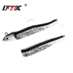 Black Minnow Jig Head Fishing Lure Soft Pike Lure 5g/12g/25g Bass Fishing Shad Soft Bait Boat Code Seabass Bait for Zand