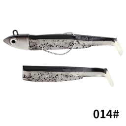 Black Minnow Jig Head Fishing Lure Soft Pike Lure 5g/12g/25g Bass Fishing Shad Soft Bait Boat Code Seabass Bait for Zand
