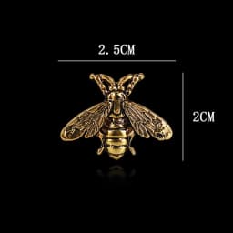 i-Remiel Fashion Retro Creative Bee Brooches Suit Wedding Brides Men's and Women's Shirt Collar Pin Accessories for Women 1 PCS