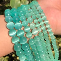 Sunstone Beads Round Loose Spacer Bead Natural Angelite Stone 4/6/8/10mm For Jewelry Making DIY Bracelet Necklace Accessory 15''
