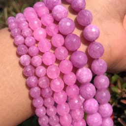 Sunstone Beads Round Loose Spacer Bead Natural Angelite Stone 4/6/8/10mm For Jewelry Making DIY Bracelet Necklace Accessory 15''