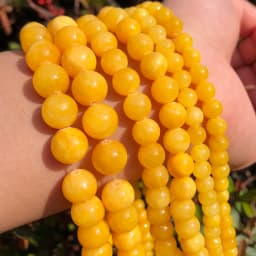 Sunstone Beads Round Loose Spacer Bead Natural Angelite Stone 4/6/8/10mm For Jewelry Making DIY Bracelet Necklace Accessory 15''