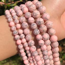 Sunstone Beads Round Loose Spacer Bead Natural Angelite Stone 4/6/8/10mm For Jewelry Making DIY Bracelet Necklace Accessory 15''