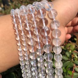 Sunstone Beads Round Loose Spacer Bead Natural Angelite Stone 4/6/8/10mm For Jewelry Making DIY Bracelet Necklace Accessory 15''